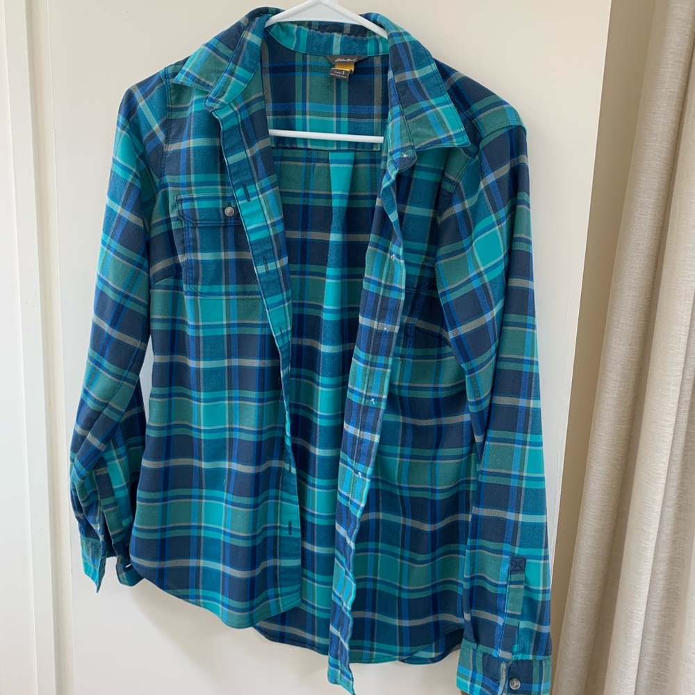 Eddie Bauer camping flannel